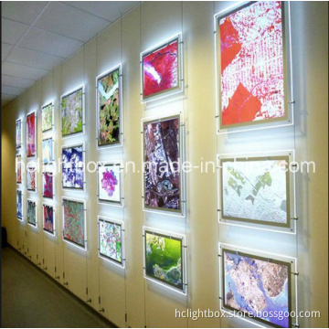 Acrylic Screw Picture Frame Acrylic Photo Light Box for Beer Neon Signs